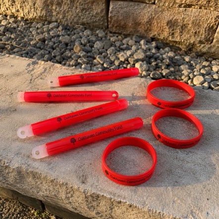 Promotional custom glow sticks with company logo